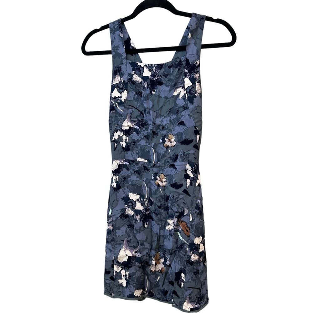Wilfred Blue Floral Mini Dress